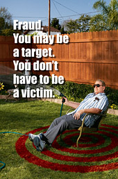 person sitting on target